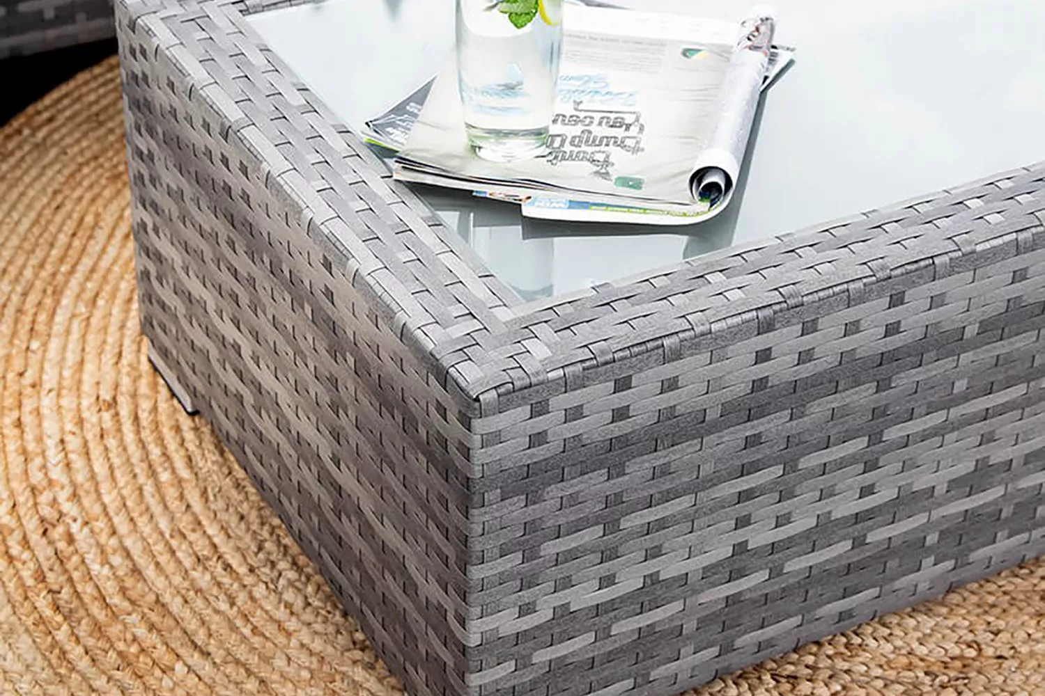 Montana 4 Piece Patio Lounge Set - Titanium - Image 4