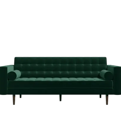 Keila Grey Velvet 3 Seater and 2 Seater Sofa Set - Image 4