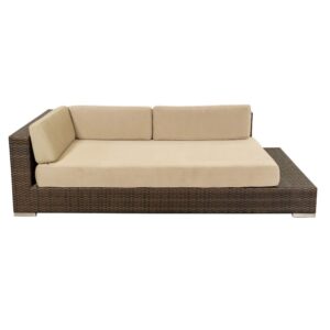 Pier 2-Seater Left Sofa Brown & Beige